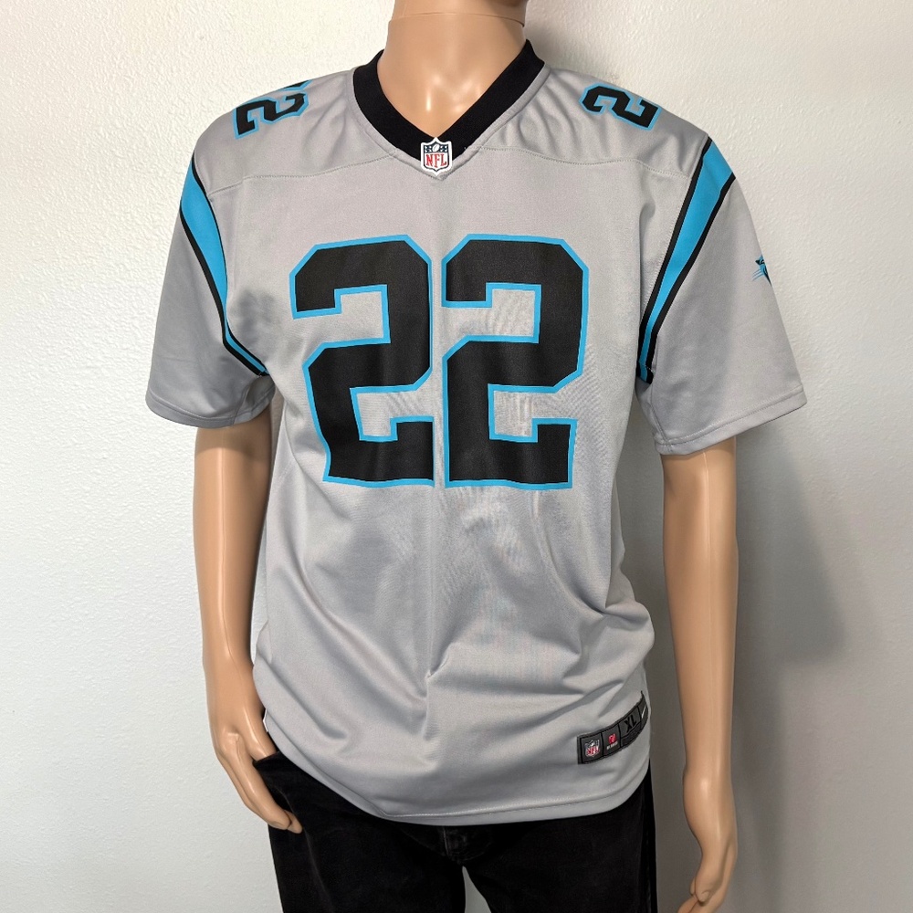 NFL NIKE Carolina Panthers #22 McCaffrey Jersey (Size XL)